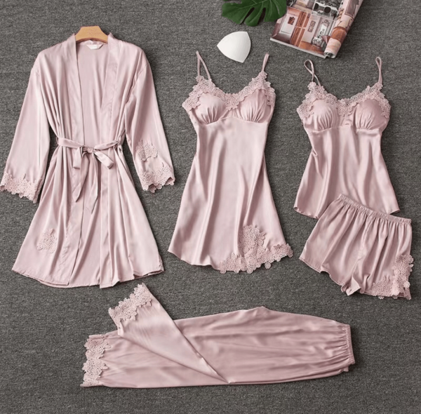 pink silk pajamas 1 1