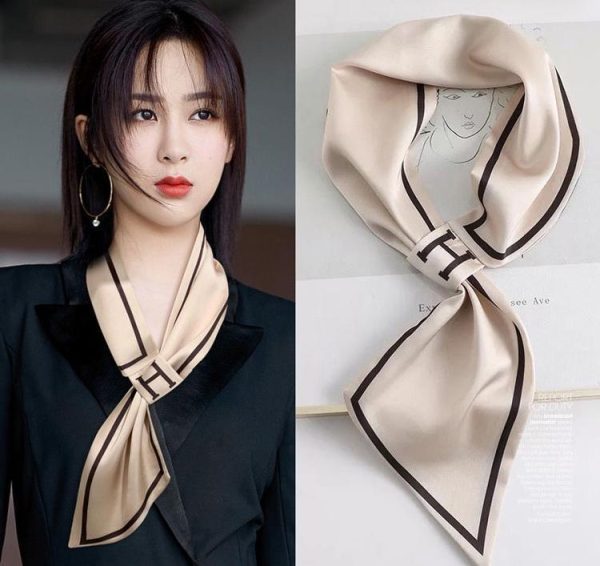 narrow silk scarf