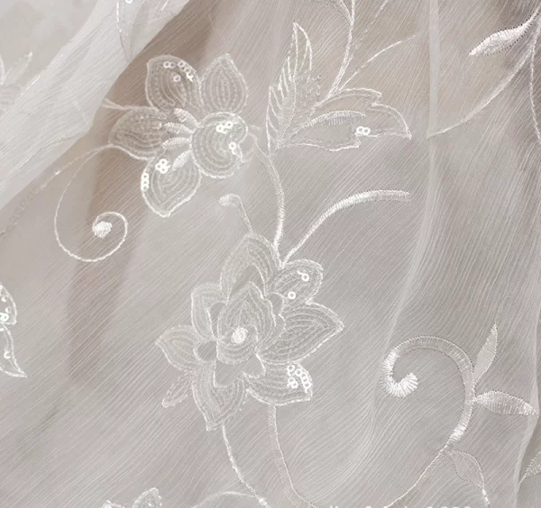 embroidered silk georgette fabric3
